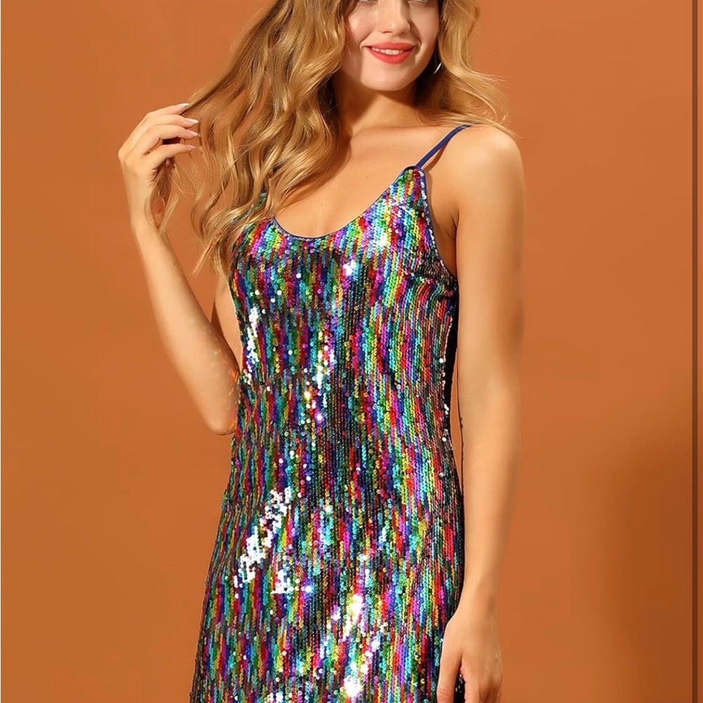 Multicolor Sequin Dress